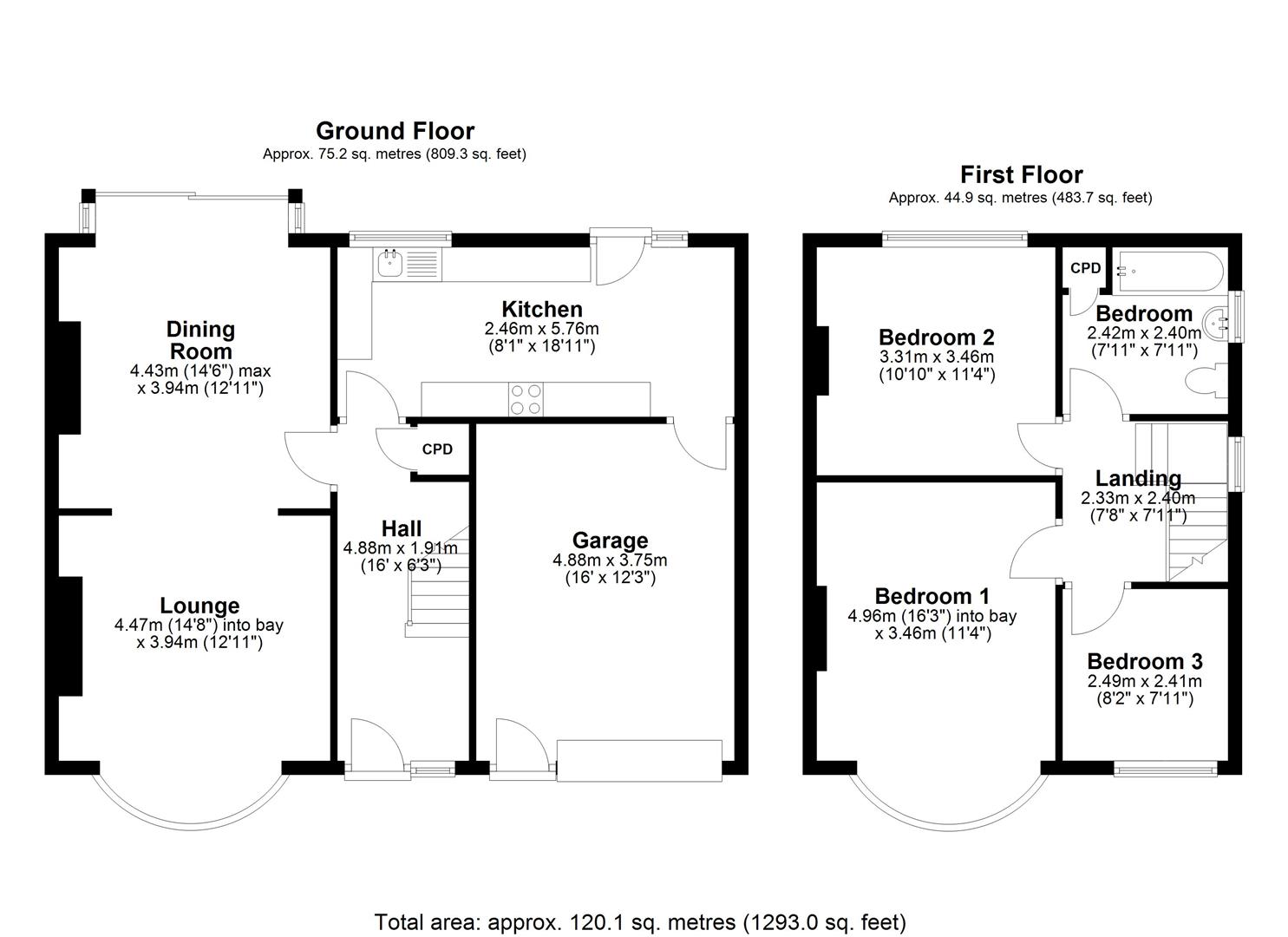 Floorplan.Cornhill Crescent, North Shields